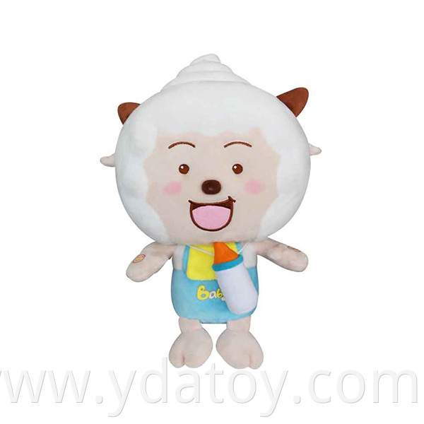 Cute plush baby lazy goat